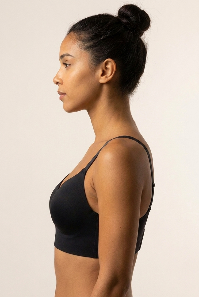 Comfort Wireless Shaping Bra - Black