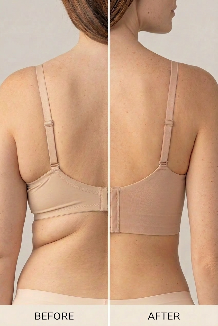 Comfort tvarující podprsenka bez kostic - Nude